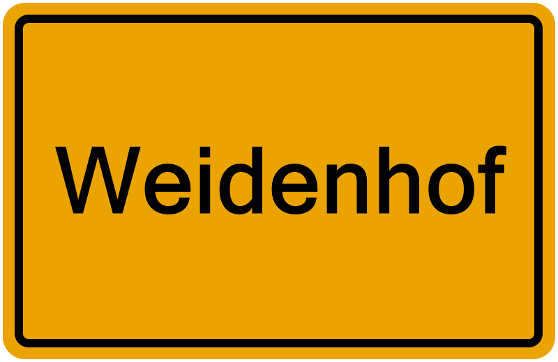 Handelsregisterauszug Weidenhof
