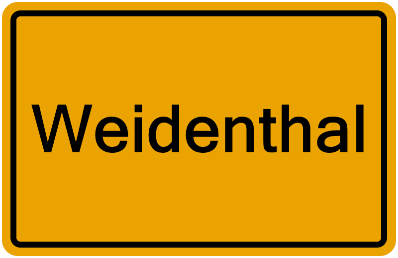 Handelsregisterauszug Weidenthal