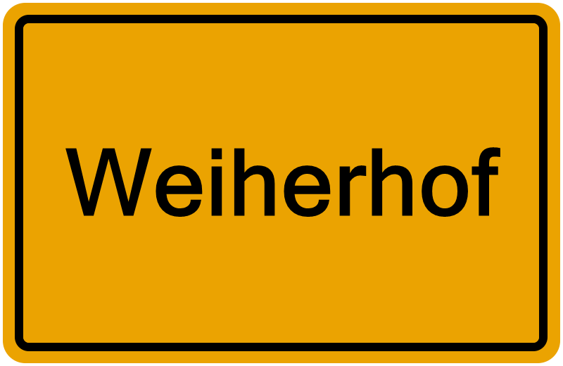 Handelsregisterauszug Weiherhof