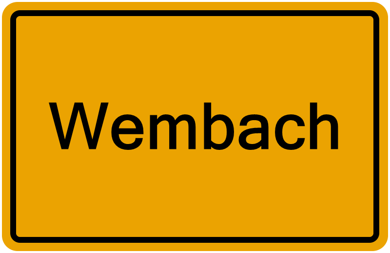 Handelsregisterauszug Wembach