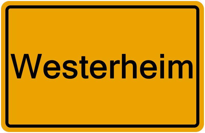 Handelsregisterauszug Westerheim
