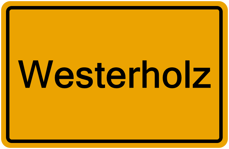 Handelsregisterauszug Westerholz