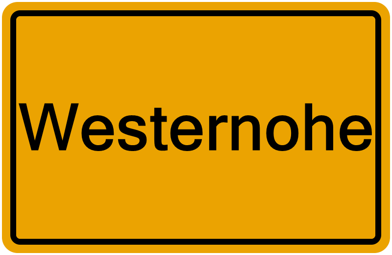 Handelsregisterauszug Westernohe