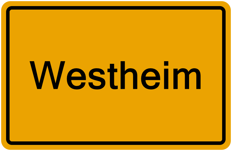 Handelsregisterauszug Westheim