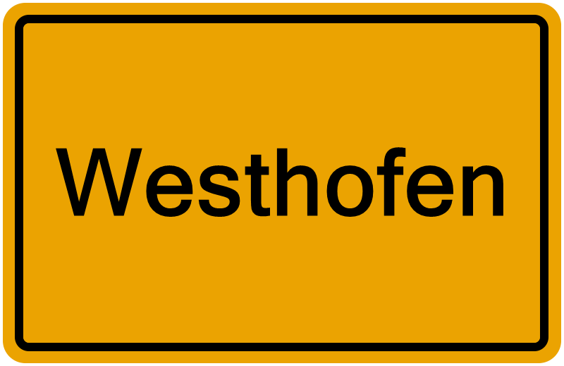 Handelsregisterauszug Westhofen