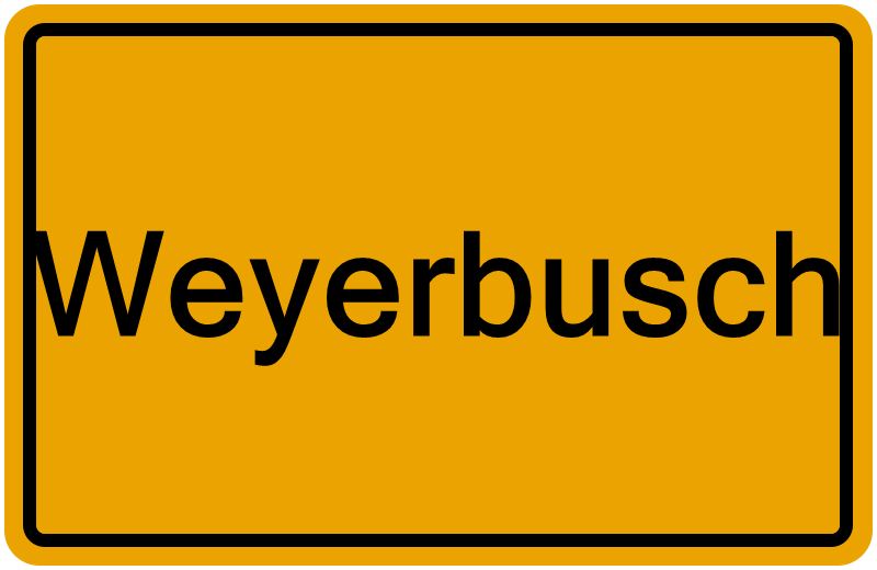 Handelsregisterauszug Weyerbusch