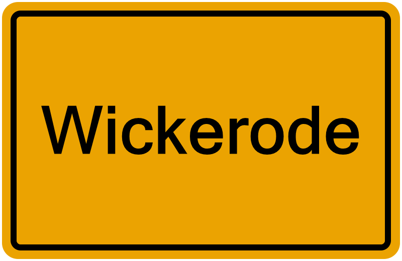 Handelsregisterauszug Wickerode