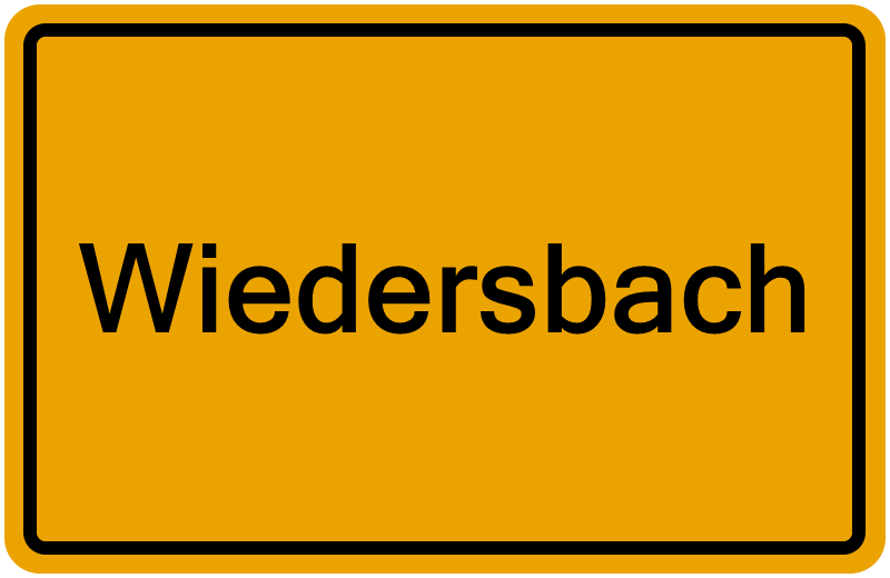 Handelsregisterauszug Wiedersbach