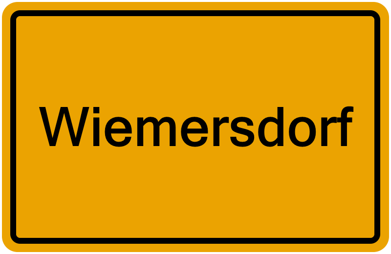 Handelsregisterauszug Wiemersdorf
