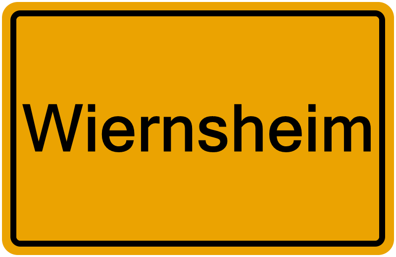 Handelsregisterauszug Wiernsheim