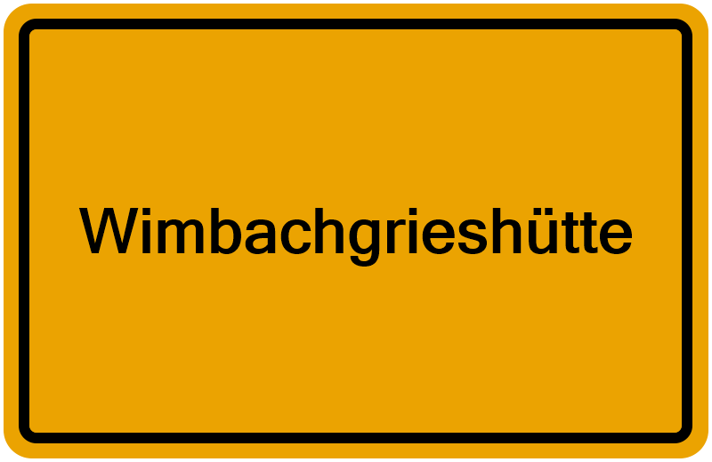 Handelsregisterauszug Wimbachgrieshütte