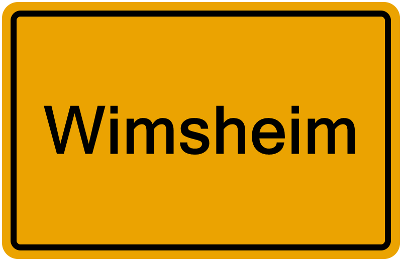 Handelsregisterauszug Wimsheim