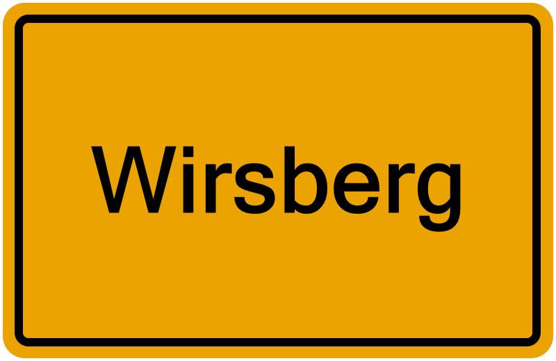 Handelsregisterauszug Wirsberg