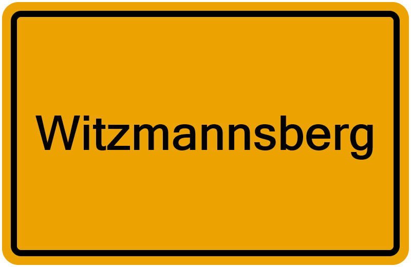 Handelsregisterauszug Witzmannsberg