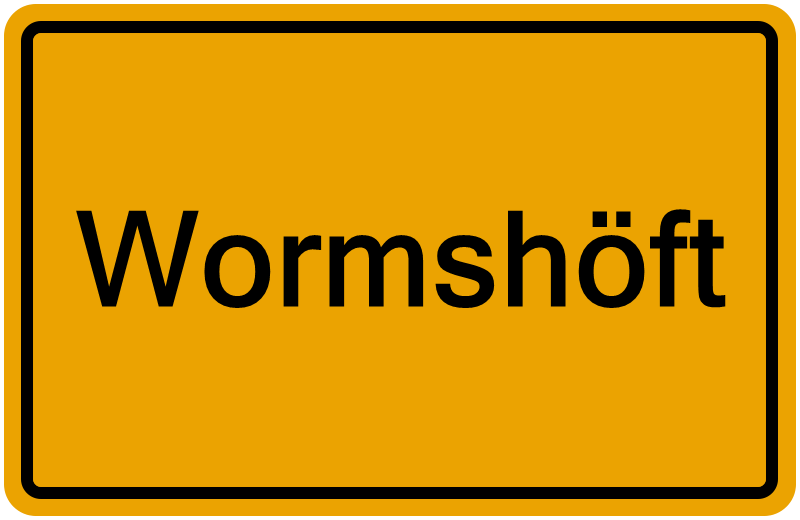Handelsregisterauszug Wormshöft