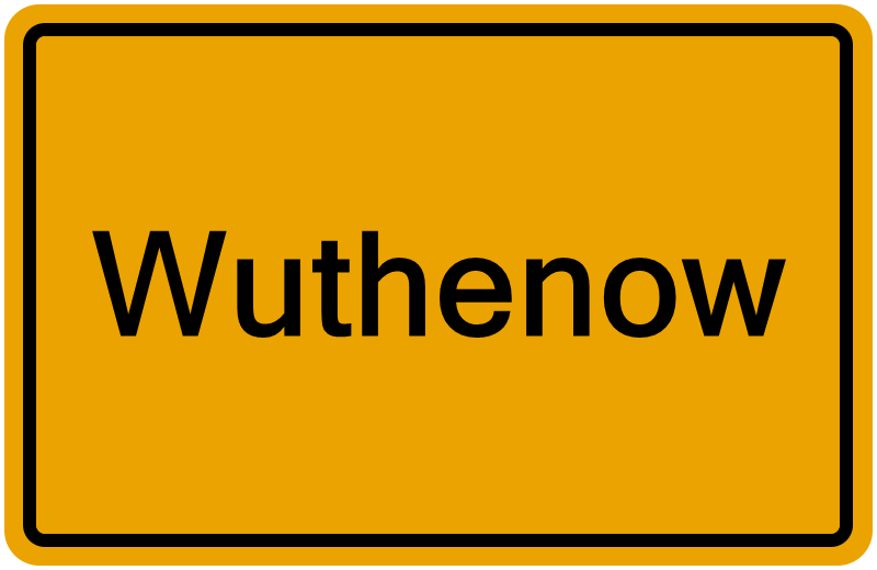 Handelsregisterauszug Wuthenow