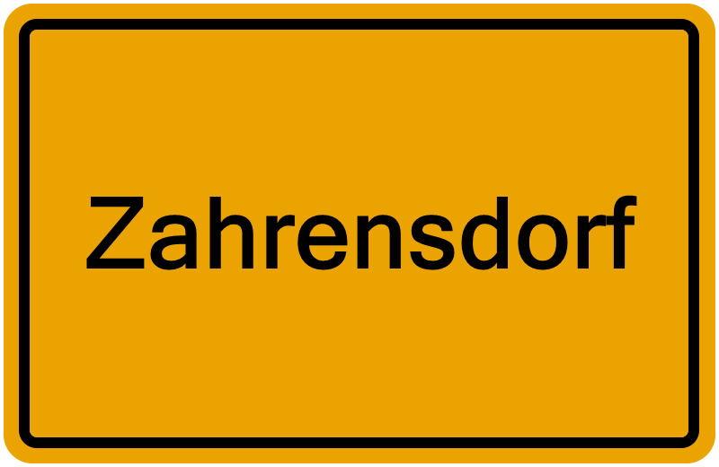 Handelsregisterauszug Zahrensdorf