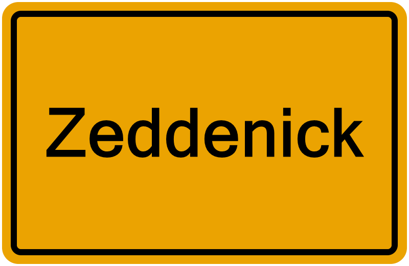 Handelsregisterauszug Zeddenick