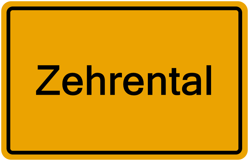 Handelsregisterauszug Zehrental