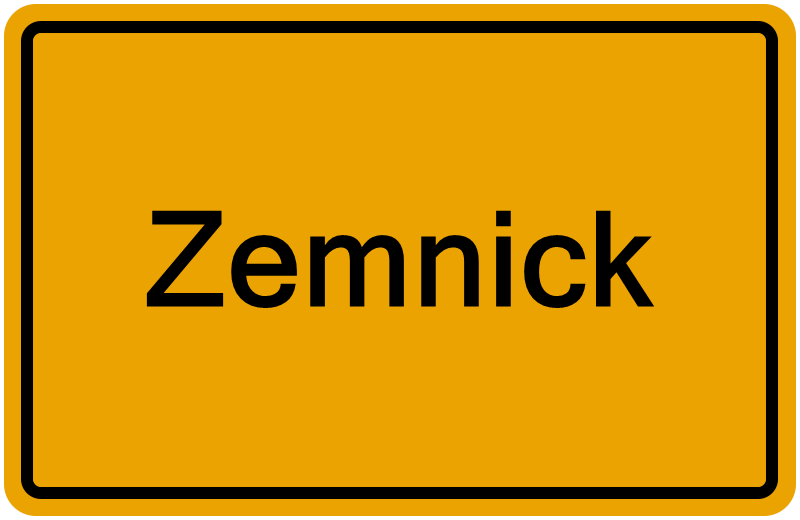 Handelsregisterauszug Zemnick