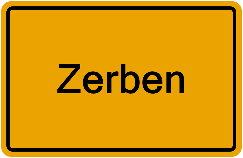 Handelsregisterauszug Zerben
