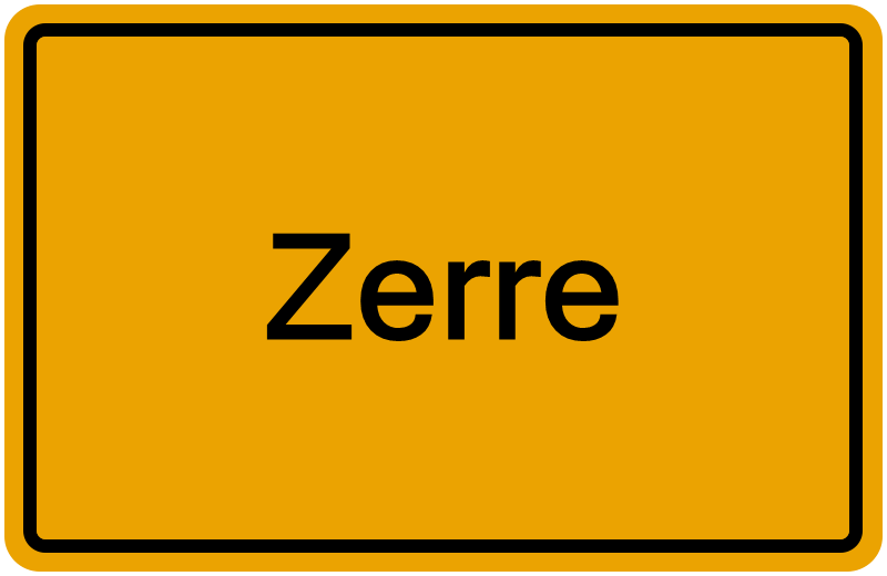 Handelsregisterauszug Zerre