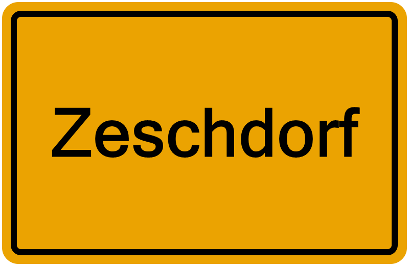 Handelsregisterauszug Zeschdorf