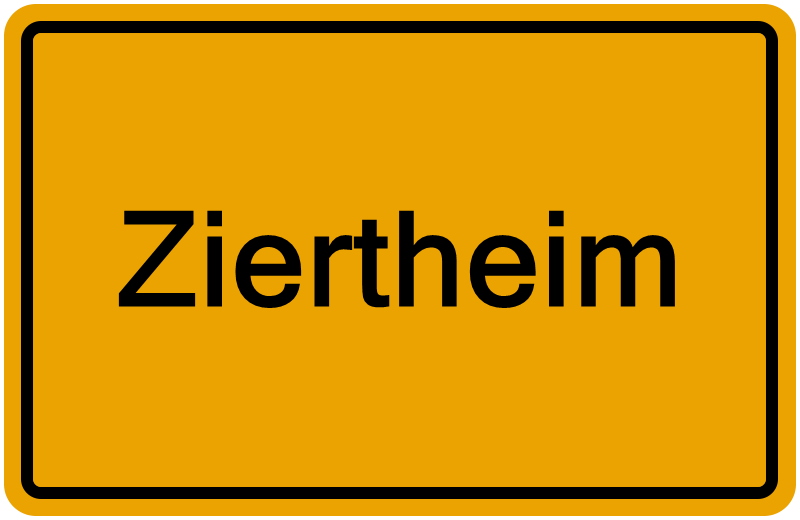 Handelsregisterauszug Ziertheim