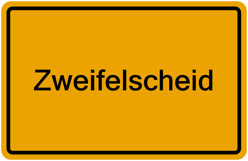 Handelsregisterauszug Zweifelscheid