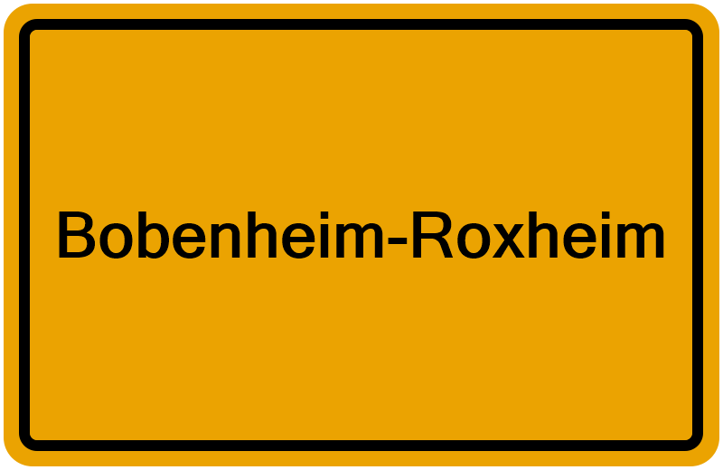 Handelsregisterauszug Bobenheim-Roxheim