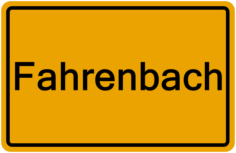Handelsregisterauszug Fahrenbach