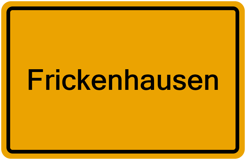 Handelsregisterauszug Frickenhausen