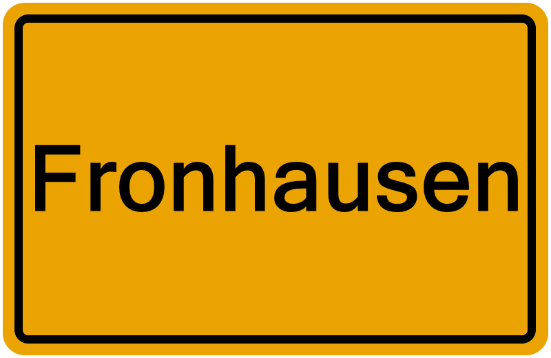 Handelsregisterauszug Fronhausen