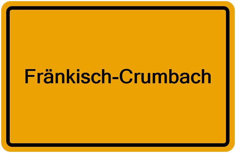 Handelsregisterauszug Fränkisch-Crumbach