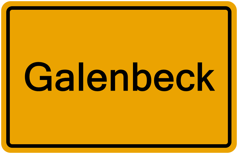 Handelsregisterauszug Galenbeck