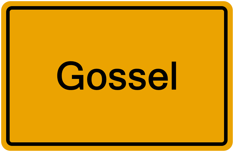 Handelsregisterauszug Gossel