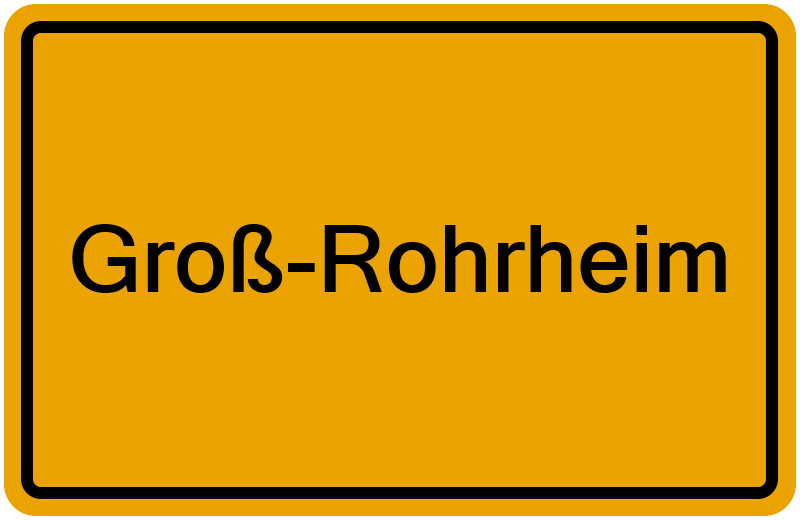Handelsregisterauszug Groß-Rohrheim