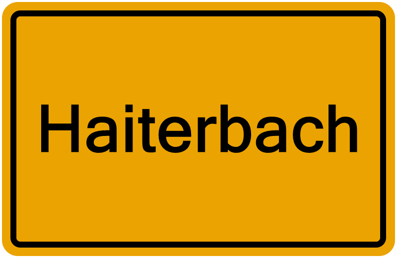 Handelsregisterauszug Haiterbach