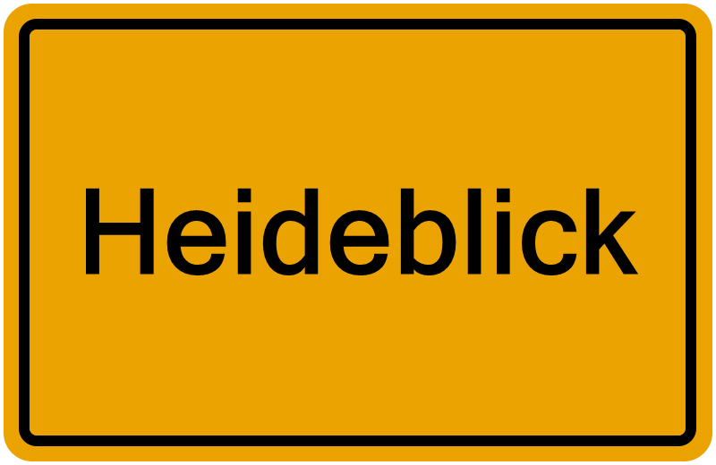 Handelsregisterauszug Heideblick
