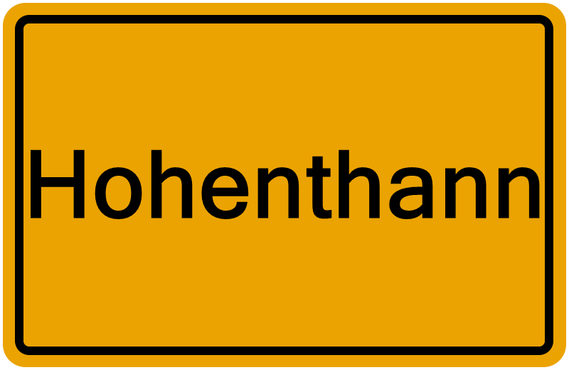 Handelsregisterauszug Hohenthann