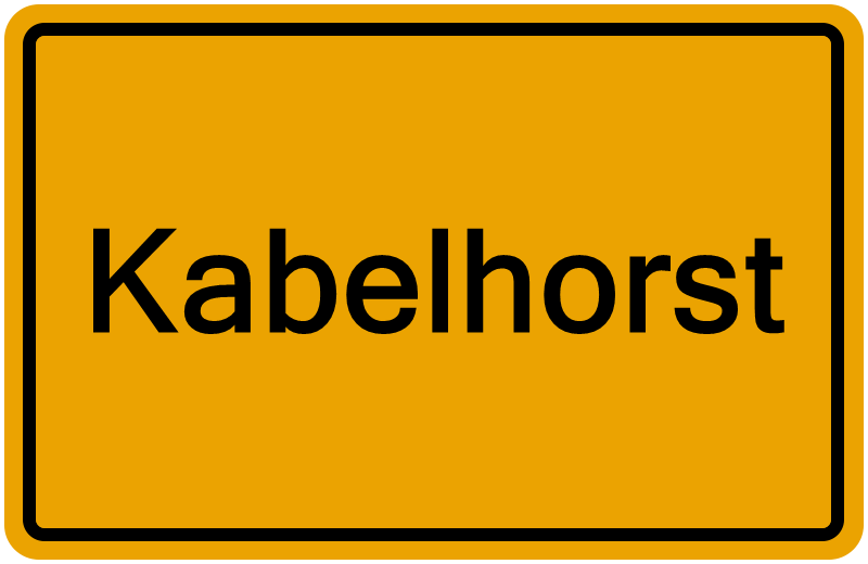 Handelsregisterauszug Kabelhorst