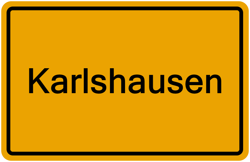 Handelsregisterauszug Karlshausen