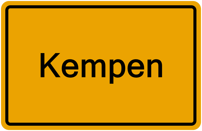 Handelsregisterauszug Kempen