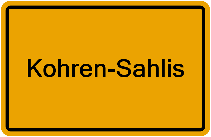 Handelsregisterauszug Kohren-Sahlis