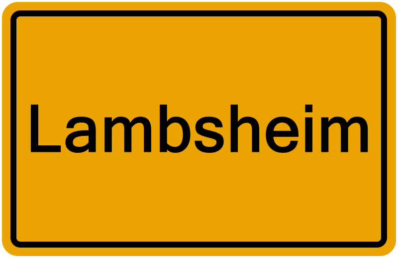 Handelsregisterauszug Lambsheim