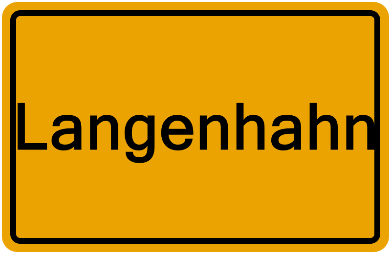 Handelsregisterauszug Langenhahn