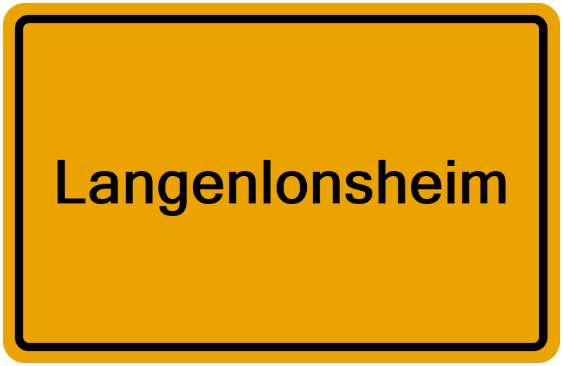 Handelsregisterauszug Langenlonsheim