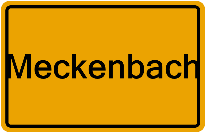 Handelsregisterauszug Meckenbach