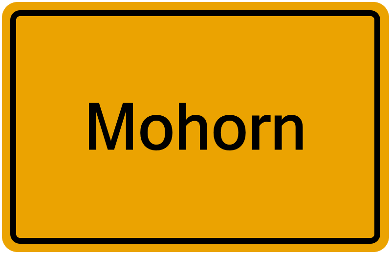 Handelsregisterauszug Mohorn