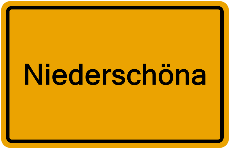 Handelsregisterauszug Niederschöna